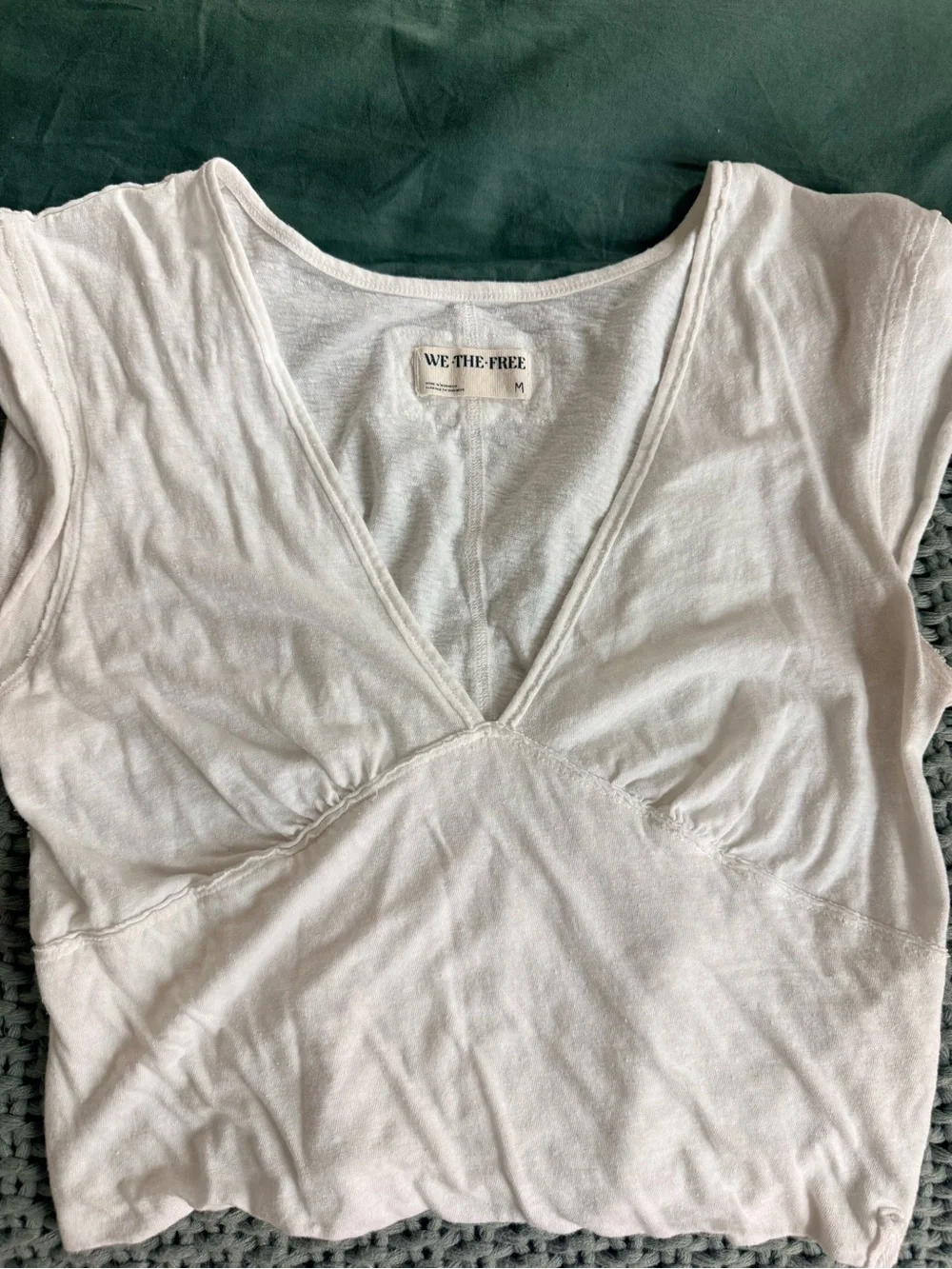 We The Free White V-Neck Top - Picture 2 of 3